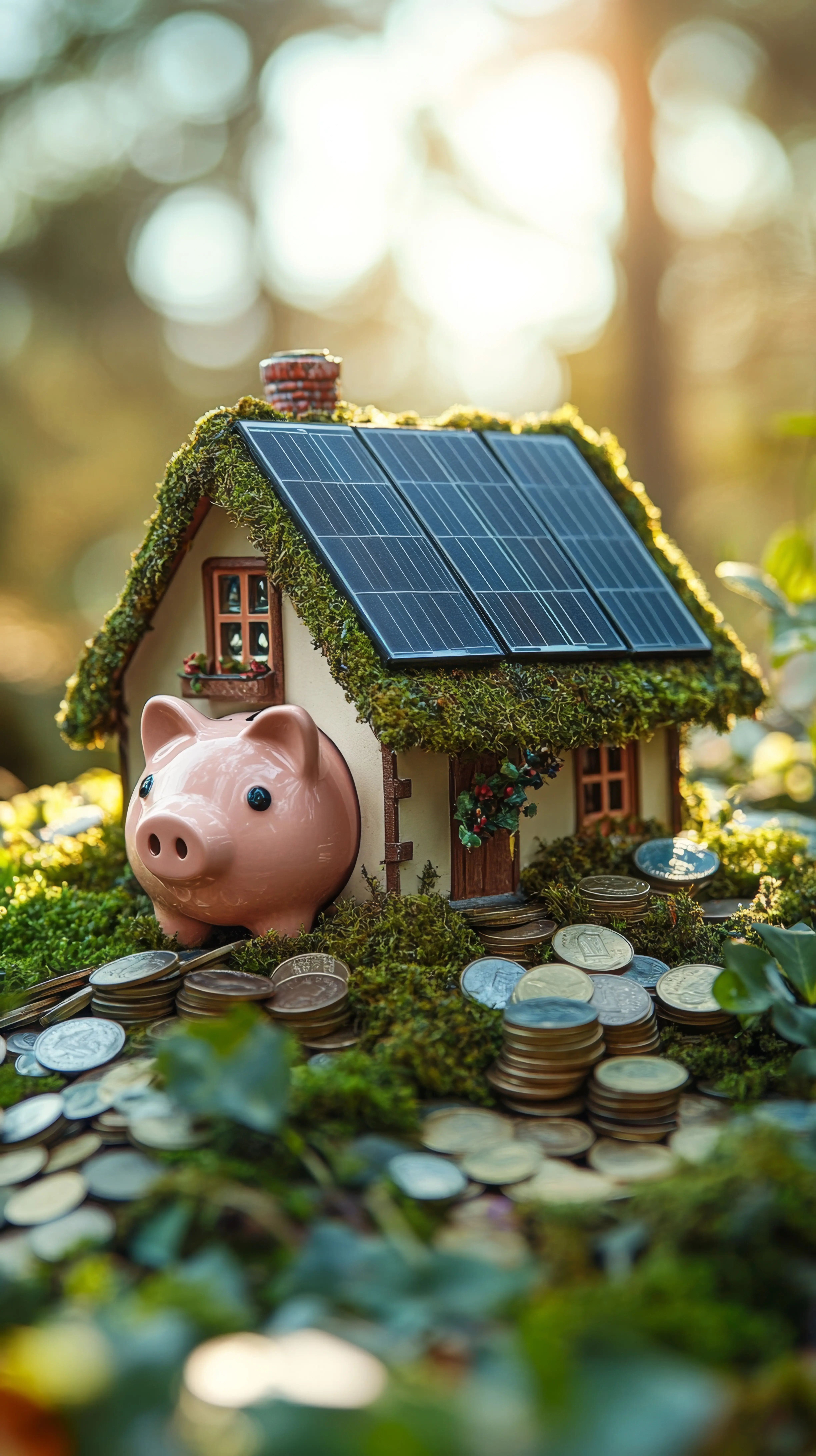 Symbolische Darstellung einer nachhaltigen Lebensumgebung